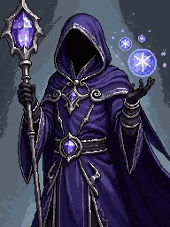 黑魔主题像素插画